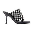 Bumper Crystal Mules J.W. Anderson Black Leather