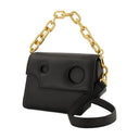Burrow 24 Hobo Bag Off White Black/Clear Leather