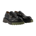 Sponge Loafer Ankle Boots Off White Black/Militaire Leather