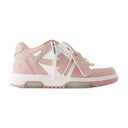 Out Of Office Sneakers Off White Leather White/Pink