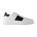 Baskets H Stripes Allacciato Banda Hogan Cuir Multicolore