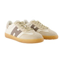 Zapatillas de deporte frías beige de cuero hogan