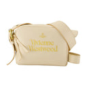 Carrie Camera Shoulder Bag Vivienne Westwood Leather Pink/Gold