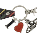 I Love Orb Keychain Vivienne Westwood Metal Black