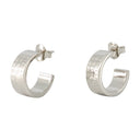 Minimalne kolczyki Mm6 Maison Margiela Metal Silver