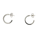 Minimalne kolczyki Mm6 Maison Margiela Metal Silver