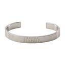 Cuff Bracelet Mm6 Maison Margiela Metal Silver