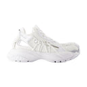 Top -Top -Turnschuhe Versace Leder weiß