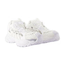 Top -Top -Turnschuhe Versace Leder weiß