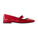 Gianni Ribbon Flat Shoes Versace Leather Red