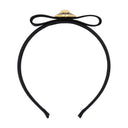 Diadema de medusa Versace Satin Negro