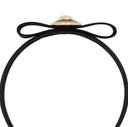 Diadema de medusa Versace Satin Negro