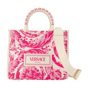 Bolso de compras versace cuero rosa