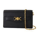 Wallet On Chain Versace Leather Black