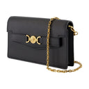 Wallet On Chain Versace Leather Black