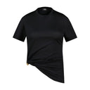 Logo T Shirt Versace Cotton Black