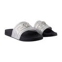 Sandals Versace Synthetic Leather Silver