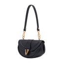 Virtus Small Shoulder Bag Versace Leather Black