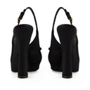 Slingback Pumps Dolce&Gabbana Silk Black