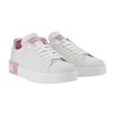 Portofino Sneakers Dolce & Gabbana White/Pink Leather