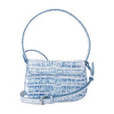 1 Dr Shoulder Bag Blue de cuero diesel
