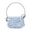 1 Dr Shoulder Bag Blue de cuero diesel