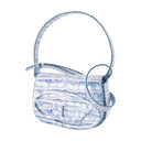 1 Dr Shoulder Bag Blue de cuero diesel