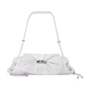 Scrunch d piccola spalla in pelle diesel bianca