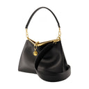 Pelle Unita Hobo Bag Etro en cuir noir