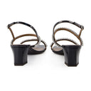 Valentiine Crystal 45 Sandals Giuseppe Zanotti Leather Black