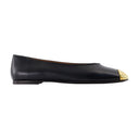 Punta Amanda Ballerinas Giuseppe Zanotti Leather Black