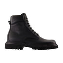 Día Botas de tobillo de martillo clásico Dolce & Gabbana Leather Black