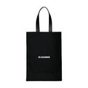 Book Tote Bag Jil Sander Cotton Black