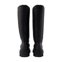 Tall Puffer Boots In Black Poly