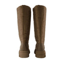 Tall Puffer Boots In Khaki Poly