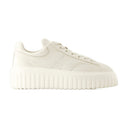 H Stripes Sneakers Hogan Leather Beige