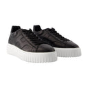 H Stripes Allacciato Sneakers Hogan Leather Black