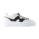 H ränder sneakers hogan lädervitt