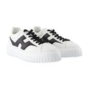 H ränder sneakers hogan lädervitt