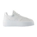 Sneakers H Stripes in pelle Hogan bianca