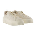 H Stripes Sneakers Hogan Leather Beige