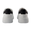 H条纹新运动鞋Hogan Leather White