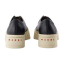 Laced Up Sneakers Marni Leather Black