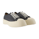 Laced Up Sneakers Marni Leather Black
