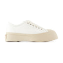 Laced Up Sneakers Marni Leather White