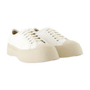 Laced Up Sneakers Marni Leather White