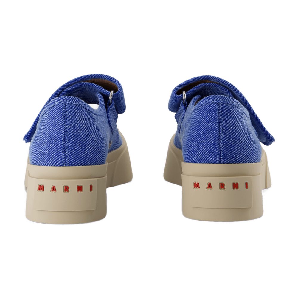 Sneakers Mary Jane Marni Cotton Bleu