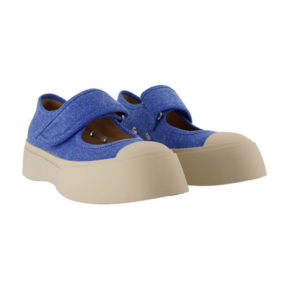 Sneakers Mary Jane Marni Cotton Bleu