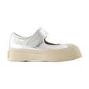 Mary Jane Sneakers Marni Leather Silver