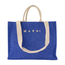 Large Shopper Bag Marni Cotton Blue